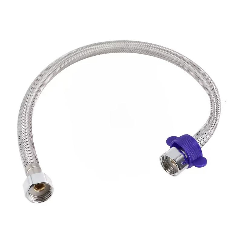 50cm Bathroom Faucet Toilet Hose Stainless Steel Corrugated Pipe Heater Connector Plumbing Supply Hose Water Tube G1/2 Interface