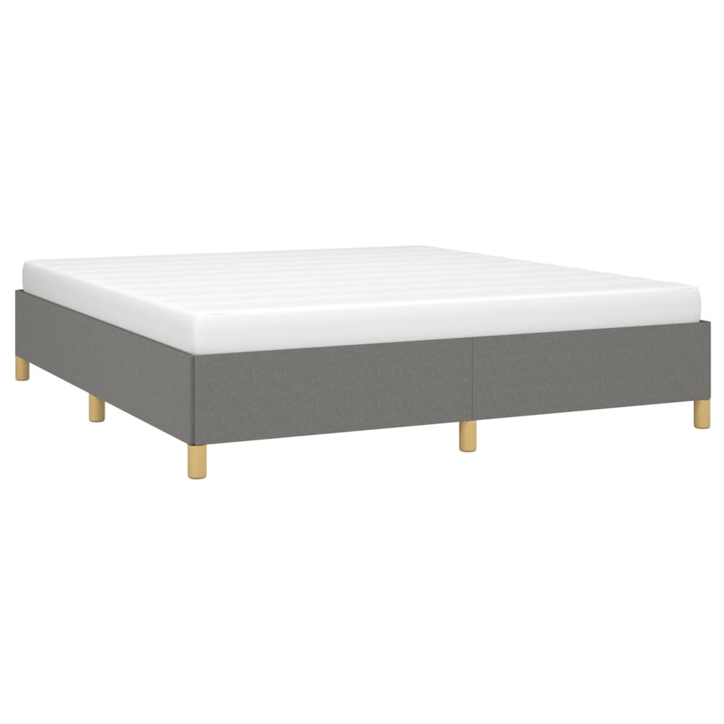 Vidaxl Bed Frame Without Mattress, Dark Gray, 180X200 Cm, Upholstered