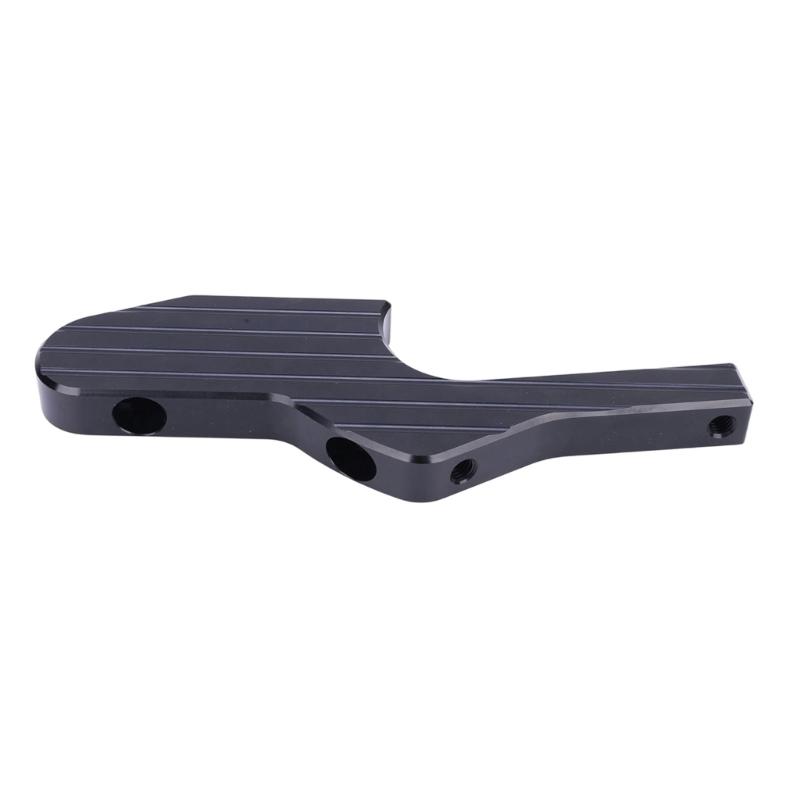 Ribbed Motorcycle Footboard Extensions for GTS300, Black Left and Right Set for Original Footrest Replacement or Modification Tasks