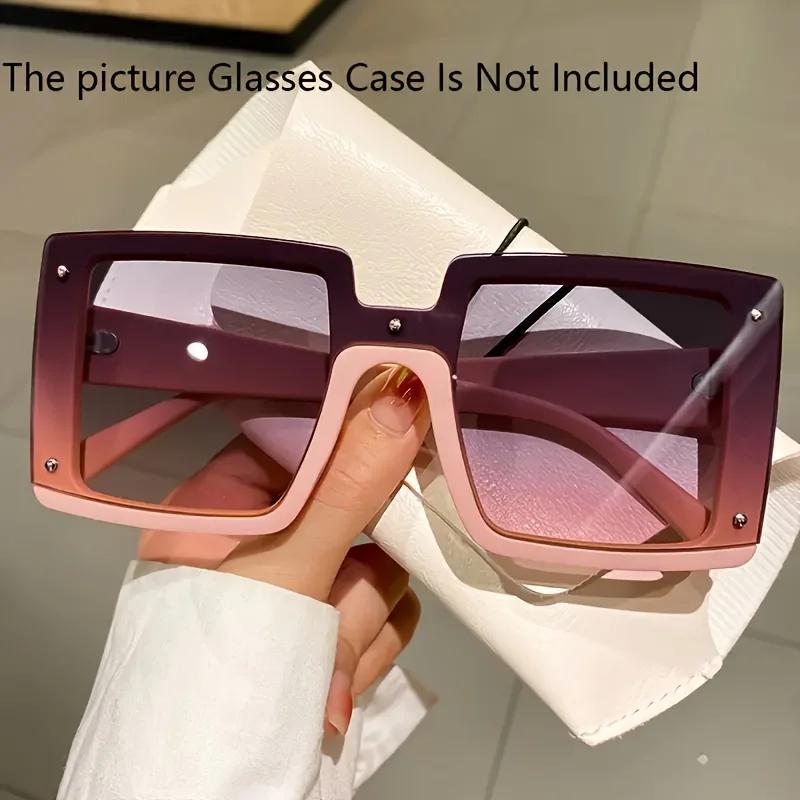 Överdimensionerade Fyrkantiga Trendiga Glasögon för Herrar och Damer Mode Lyxigt Märkesdesign Casual Mode Solglasögon Lunettes De Soleil Homme