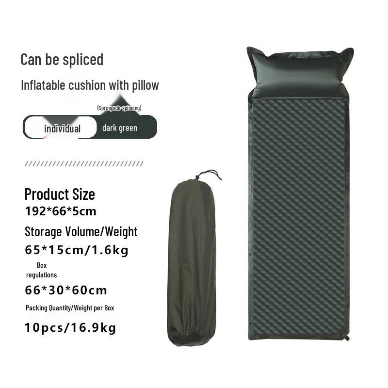 Double Camping Inflatable Mattress Pad for Tent or Home