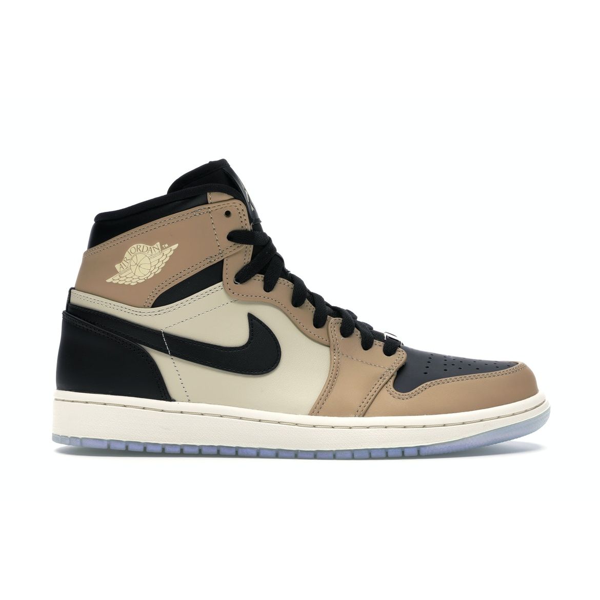 

Женские кроссовки Air Jordan 1 High Mushroom Tan Black Fossil AH7389-003