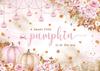 Blue or Pink Baby Shower Backdrop Boho Floral Autumn Pumpkin Fall Leaves Welcome Boy or Girl Party Decor Photography Background