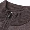 Hengyuanxiang Men's Thick 100% Wool Zipper Vest