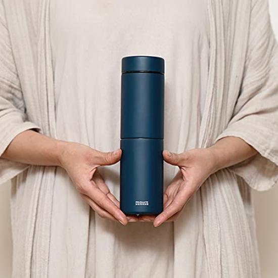 PRISMATE (Prismate) Fully Washable Stainless Steel Bottle with Two Filters and a Tumbler Cap, PR-SK041 (OP (Old Plain))