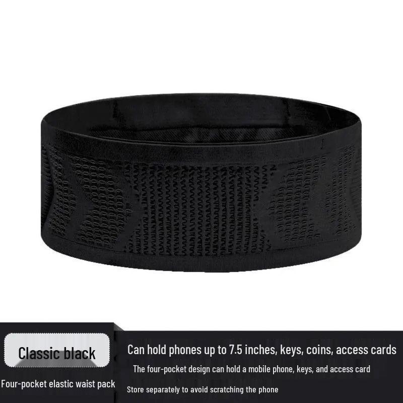

Мужская и женская поясная сумка для марафонского бега: Эластичный пояс с карманом для телефона L, 140-170 lbs, Unisex