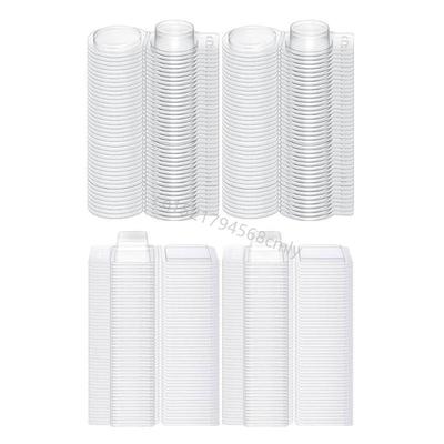 100 Pieces Empty Wax Melt Molds Clear Plastic Clamshell Mould for Candle Making 6XDE
