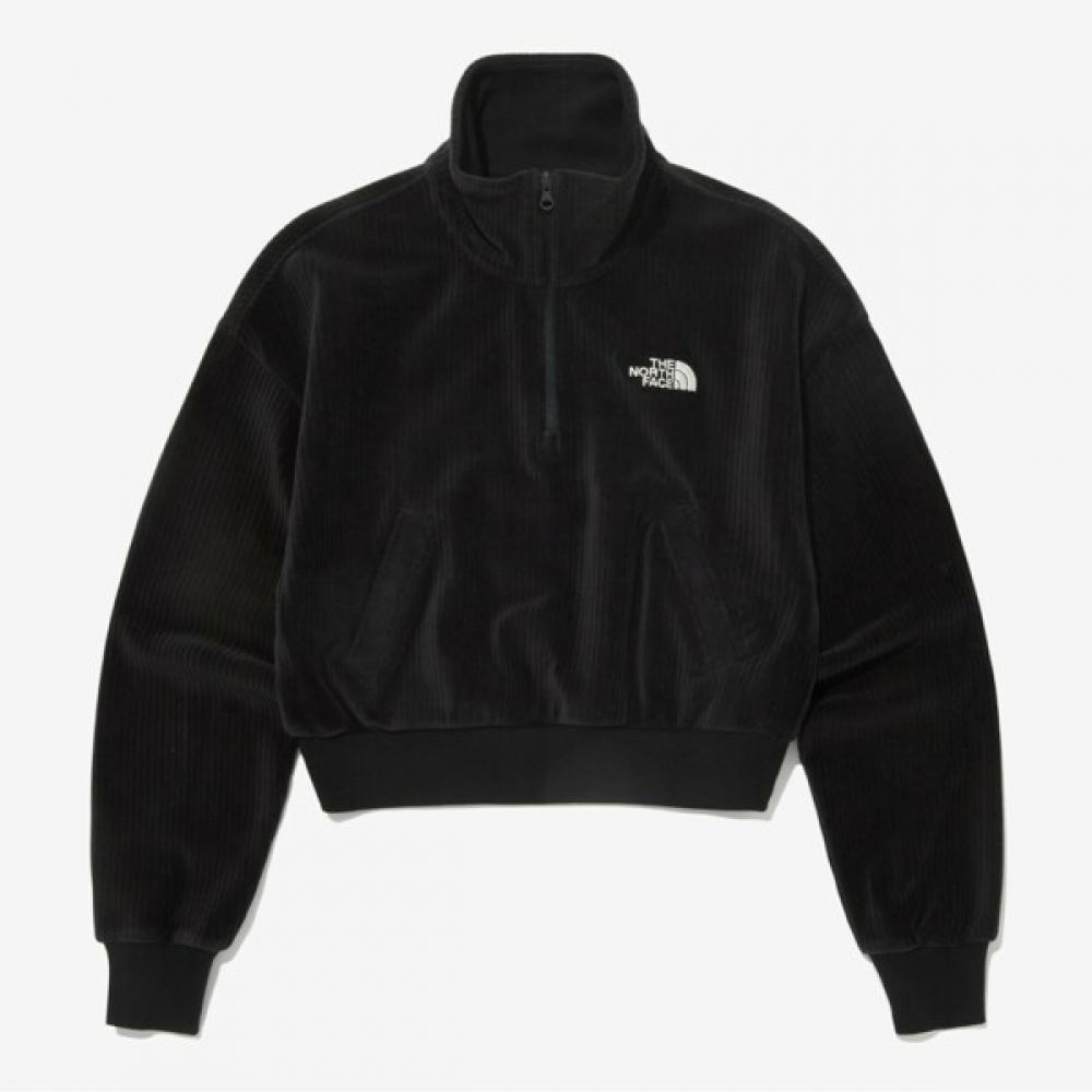 

North Face Women S Swift Velour Half Zip Nm5mq82a Blk 090(M)