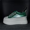 Thick-soled Little White Shoes Women's Tide Summer Versatile Ice Silk Mesh Casual Board Shoes Muffin Inner Height-increasing Women's Shoes