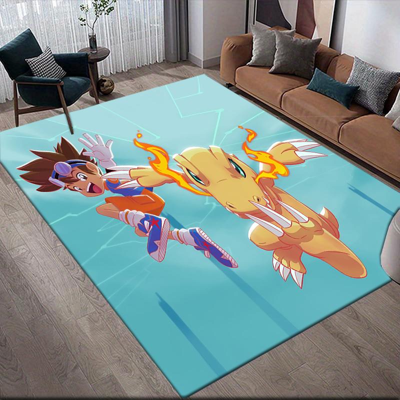 Taichi Yagami&Agumon Area Rug, Digimon Fan Cozy Carpet, Perfect Gift.chl