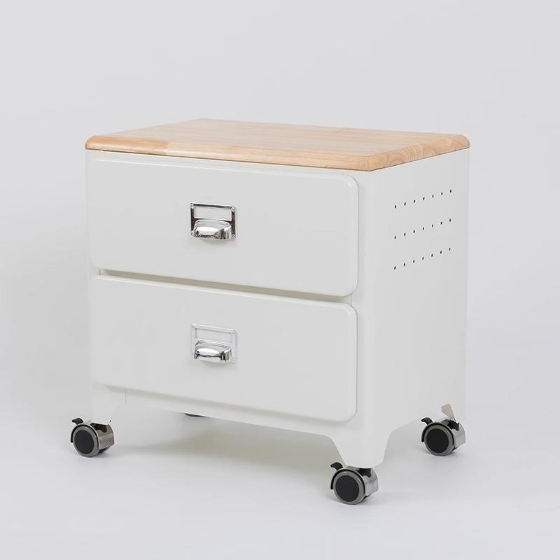 

Multi-Functional Trolley Storage Cabinet, Three-Layer Japanese-Style Bucket Cabinet with Hanging Holes, Compact Storage