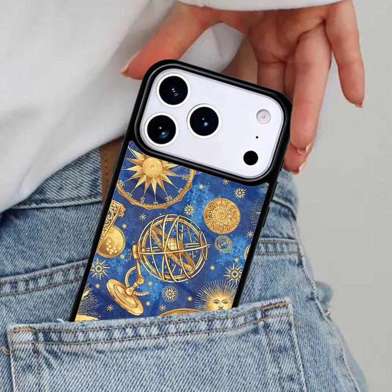 Sun And Moon Star Phone Case for iPhone 17ProMax 12 13 14 15 16e 17 Pro Max Plus Air Cover