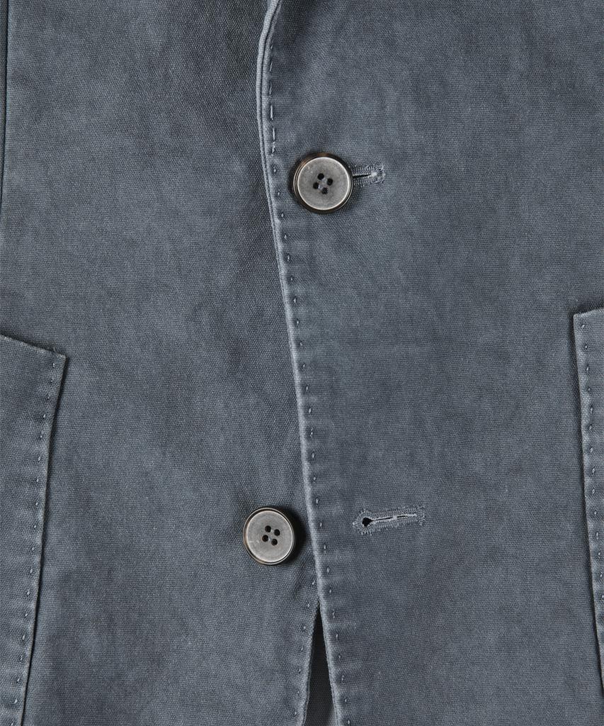 Panicale Blue Stone Washed Cotton Jacket