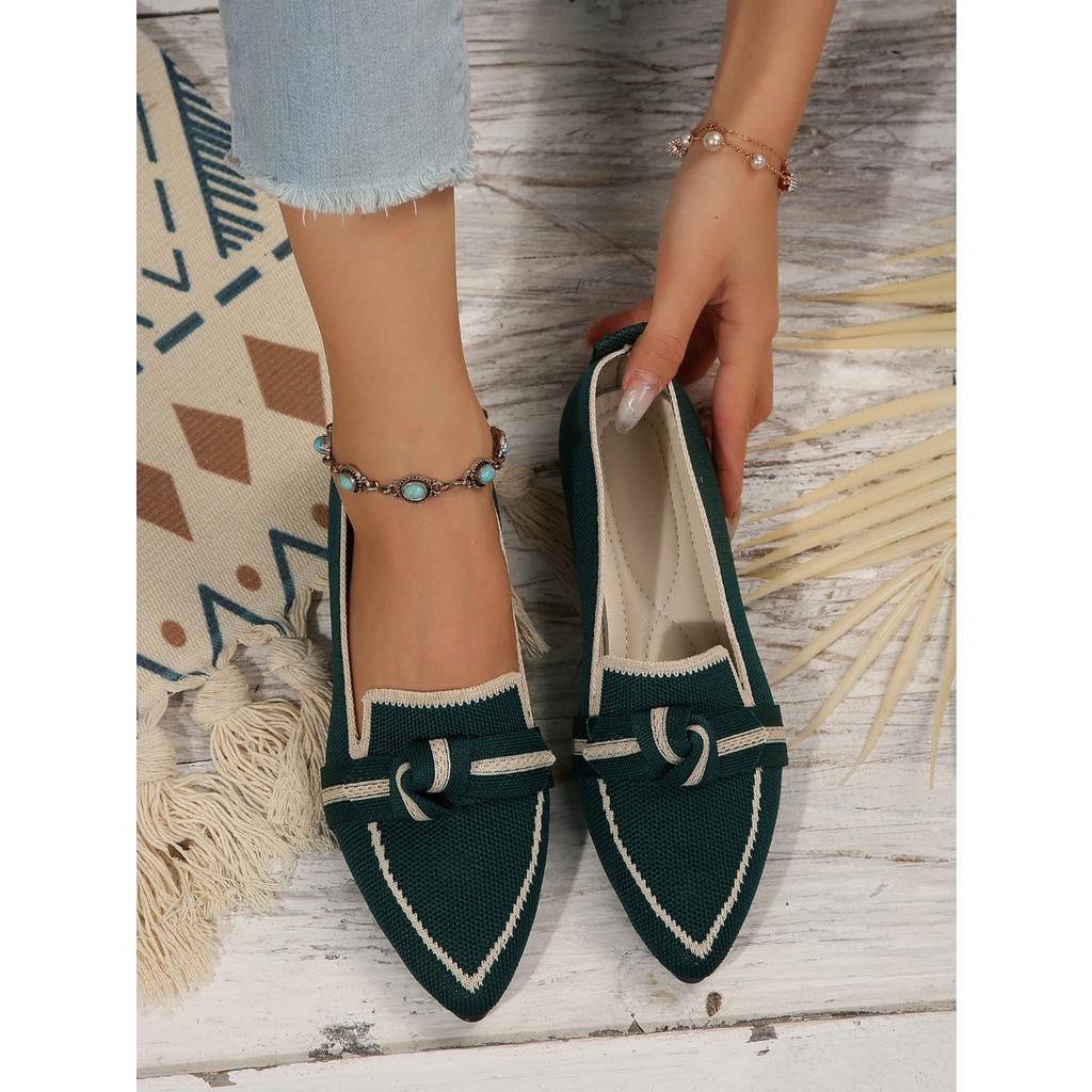 Women's Shoes Loafers Ballet Flats Pointed Toe Barefoot Slip-on Casual Low Heel Woman Shoe New In Butterfly