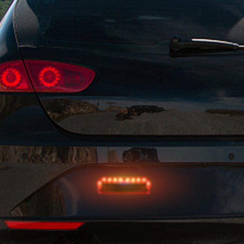 LED Car Anti-rear-end Collision Light Anti-collision Warning Wiring Free Light Vibration Sensor Flashing Breathing Light Solar