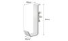 Yamazaki Jitsugyo 5623 Indoor Clothes Drying Pole Holder, Set of 2, White, Approx. W2 X D6 X H9cm (per Piece), Hangs On the Lintel, Fixed with