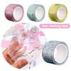 Colorful Glitter Adhesive Blowable Bubble Tapes Pinch Toy Making Double-Sided Adhesive Tapes