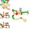 Wooden Roller Coaster Track Toy With Assembly Fun For Kids Educational Play