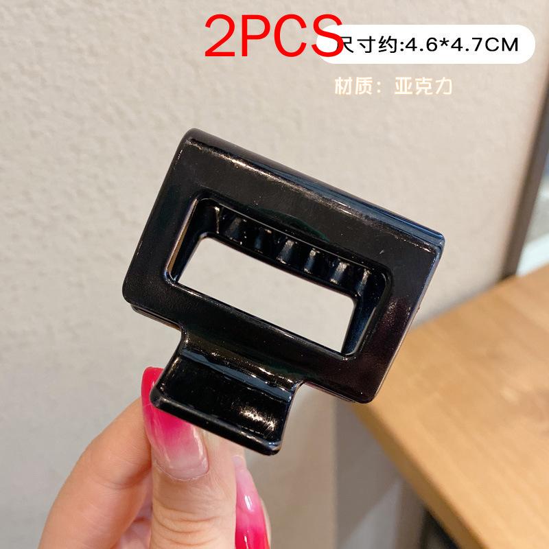 (87 Styles) 2pcs/ Set New Large Jelly Color Hair Clip Acrylic Hair Claw Shark Clamp For Women Girls Fashion Summer Updo Headwear Hair Accessories