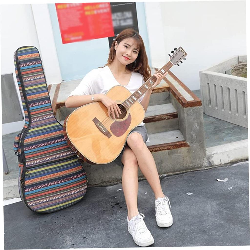 Guitar case 40 41 inch guitar concert backpack with thick acoustic guitar pillowcase
