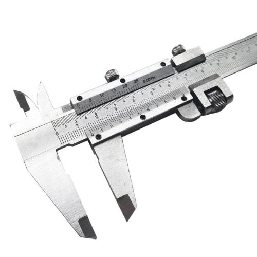 150mm Carbon Steel Precision Caliper with Dual Scale Graduations, High-Precision Measuring Tool, Fine-Adjustable, Storage Case Included