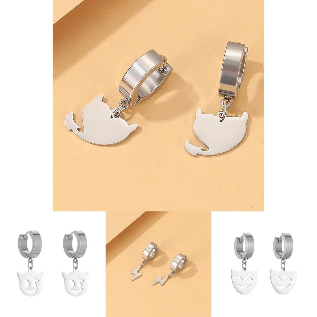 Elegant Geometric Lightning Mushroom Ear Clips Plated Alloy Trendy Women's Earrings
