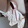 Jungen Mädchen Kleidung Set Frühling Herbst Stil Kinder Kapuzenjacke Hose Sportbekleidung Zweiteiliges Set
