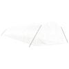 VidaXL Serre avec cadre en acier blanc 48 m² 16x3x2 m, polytunnel, serre à cadre froid, serre pour tomate, serre de jardin, 3188056