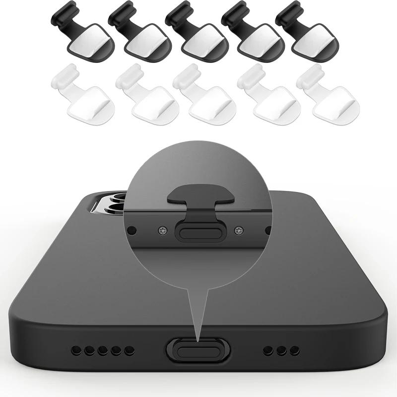 6KS Silikonová prachová zátka na telefon Ochrana nabíjecího portu Typ-C Příslušenství pro chytrý telefon Prachová zátka