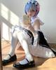 ReZero Starting Life Another World Cosplay Wig Rem Ram Emilia Natsuki Subaru Maid Outfit Costume Adult