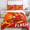 3pcs Flash superhero Cover Set,Soft Comfortable Duvet Cover,Guest Room (1*Duvet Cover + 2*Pillowcases, Without Core) yy251024048