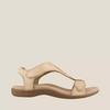 Sandals women's summer European and American flat arch massage Velcro word casual beach sandals