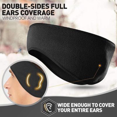 Warm Earmuffs Unisex Women Men Fleece Ear Warmer Winter Ear Band Head Warmers Band Ear Headband A4K6