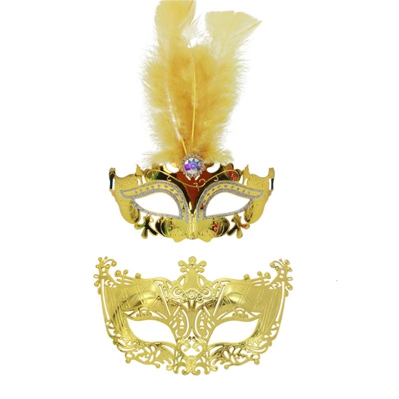 Couple Masquerade Mask Venetians Party Mask Halloween Costume Mask Mardi Gras Mask for Couples Women Men Half Face Mask