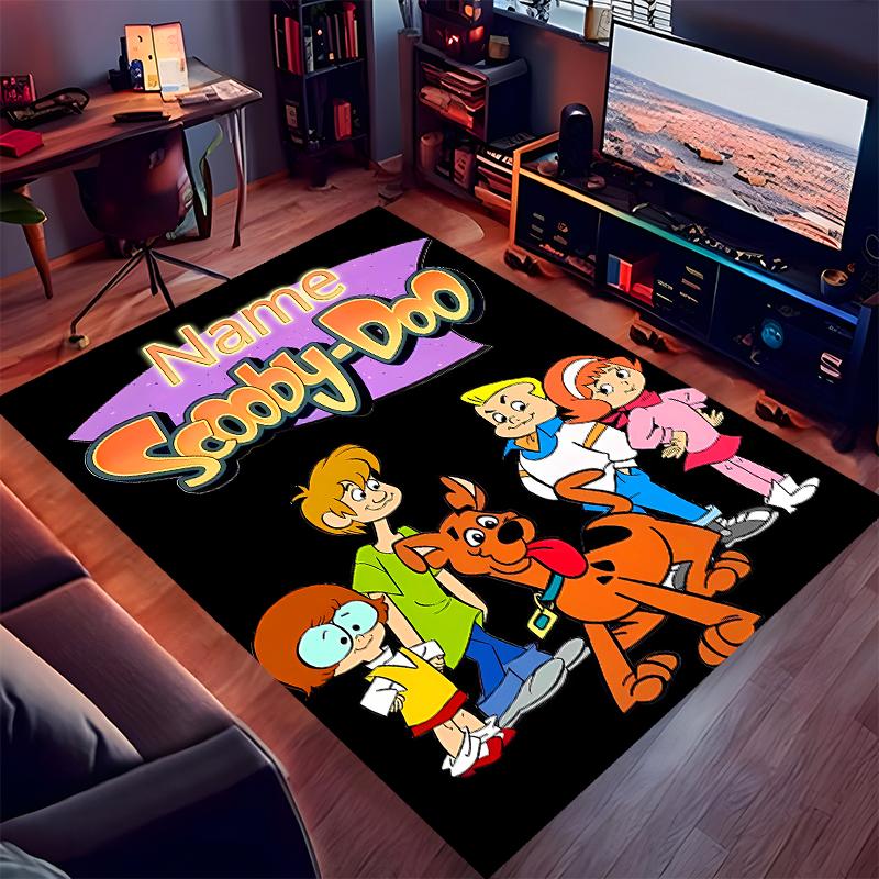Custom Personalization Scooby-Doo Print Area Rug - Soft, Washable Non-Slip Indoor Mat,Living Room,Home&Office Decorative Rug