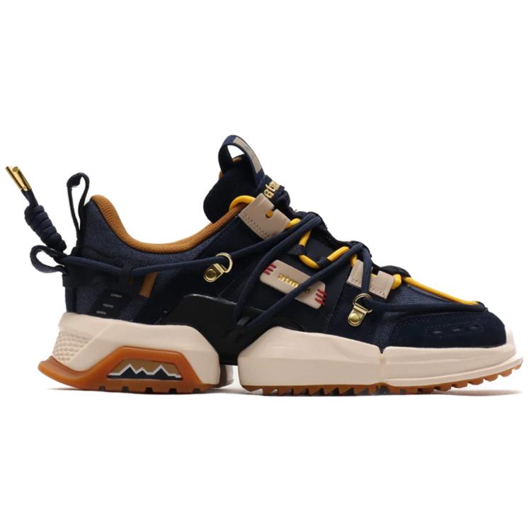 New Atmos X LiNing Titan 20SP S Low Top Casual Shoes Unisex Blue AGLP205-2
