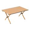 OEING Carbon Steel Roll-up Camping Folding Table