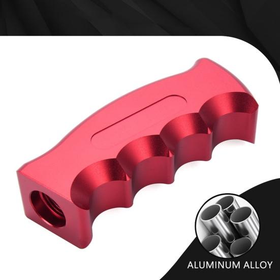 Universal Car Shift Knob, Pistol Grip Aluminum Gear Stick, Weighted Manual Shifter Handle with 3 Adapters