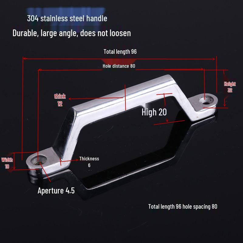 304 Stainless Steel Heavy Duty Pull Handle for Industrial Doors and Windows