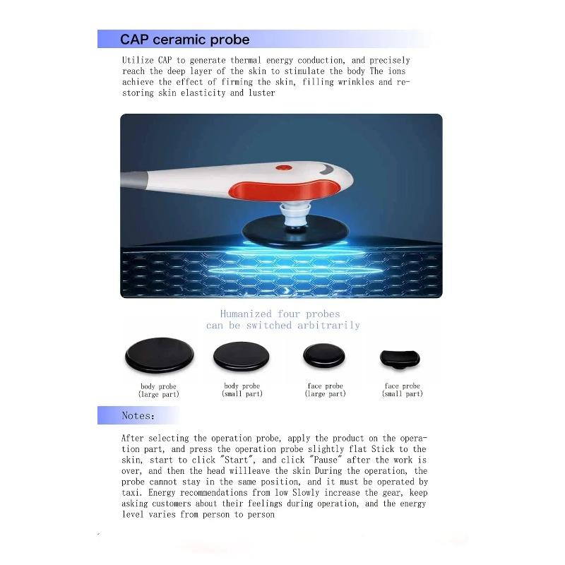 448KHz Face-Specific CET & RET Thermo Therapy Machine - Skin Tightening, Lifting, Anti-Wrinkle & Fat Burning (Weight Loss) Beauty Equipment