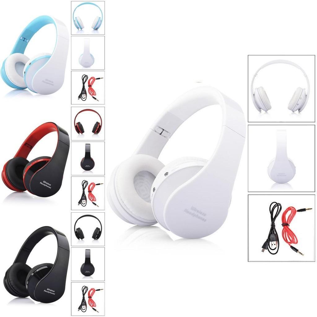 Folding Wireless Headset Bluetooth Stereo Headphones Earphone For Iphone