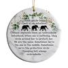 Elephant Sisterhood Keepsake Ceramic Round/Heart Ornament Elephant Friendship Hanging Ornaments Gift for Best Friends