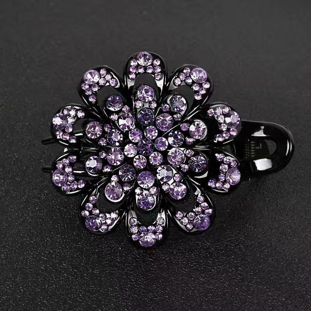 Headwear Korean Style Hairpin Female Hair Accessories Rhinestone Duckbill Clip Flower Hair Clip
