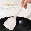 Wooden Handle Silicone Kitchenware Set: Non-stick Spatula & Ladle, High-Temp Resistant Cooking Tools.