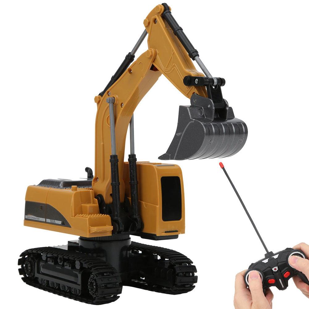 2.4G 6 Channel 1:24 RC Excavator Alloy Simulation Excavator Engineering Car Children Toy258?1 Alloy