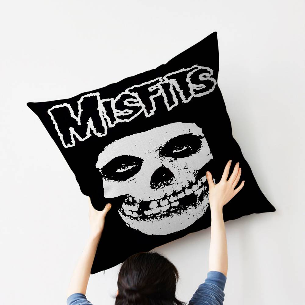 M-Misfits Band Personalized Pillow Dust Cover Bedroom Kids Party Decoration Pillowcase Birthday Children Gift