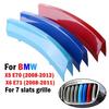 M-Color Front Grille Grill Cover Strips Clip Trim Fits BMW X5 E70 2008-2013 New