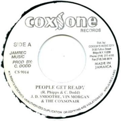 7inch Record J.D. SMOOTHE , VINCENT MORGAN & THE - People Get Ready CS9014 Coxsone Records 1999 Jamaica Reggae, Ska & Dub