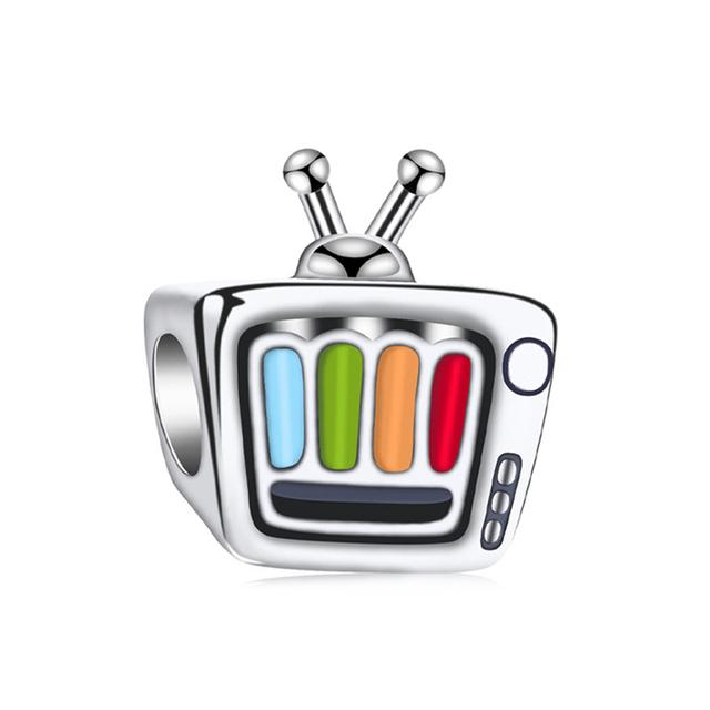 2pcs /Lot 2022 New Trend Silver Plated Beads Cartoon Dangle Charms Fit Original Brand Bracelets Necklaces For Women Diy Jewelry