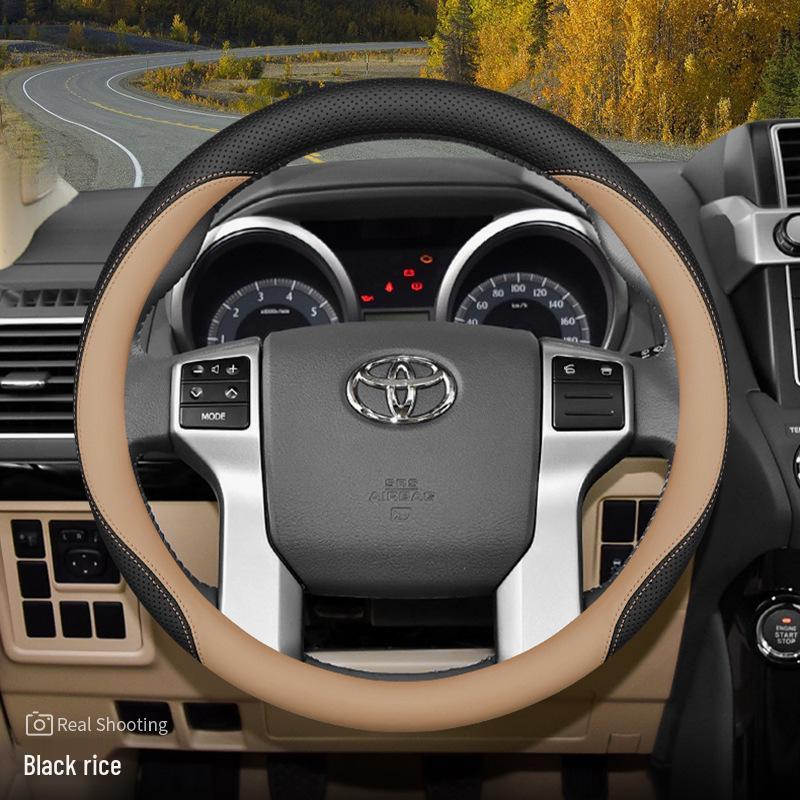 Toyota Prado/Land Cruiser 24: Coprivolante in Vera Pelle Antiscivolo Ultra-Sottile